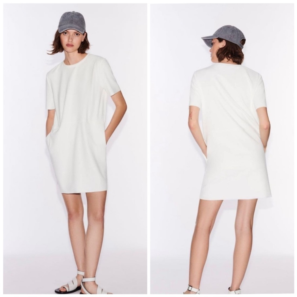 Zara FAUX SUEDE DRESS